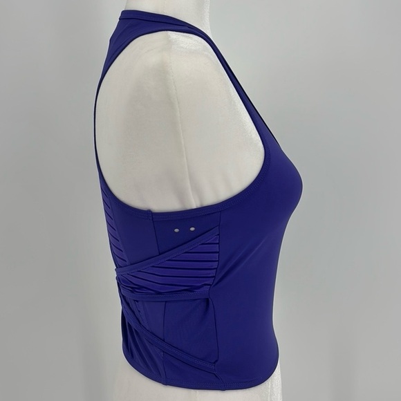 GymShark Dry Crossback Crop Racerback Tank Women’s Size Medium in Purple - Picture 6 of 9